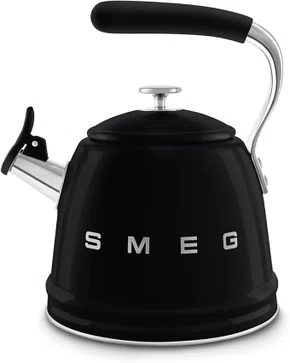 Chaleira Preta Retrô para Fogão - Smeg