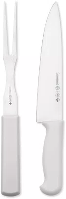 Cj Churrasco Branco 2pc Master Line - Mundial