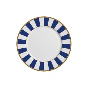 Conj. 6 Pratos de Sobremesa Stripe Azul 10 Classific - Alleanza