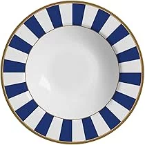 Conj. 6 Pratos Fundos Stripe Azul 10 Classific - Alleanza
