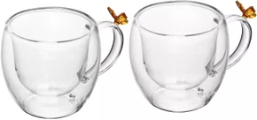 Conjunto 2 Xícaras de Café Sun Garden 80ml Vidro Borossilicato - Wolff