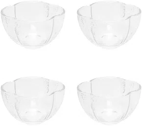 Conjunto 4 Bowls de Vidro Butterfly 11cm X 11cm X 6,5cm - Wolff