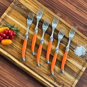 Conjunto 6 Garfos Luxo em Bandeja de Madeira - Laguiole La Tour