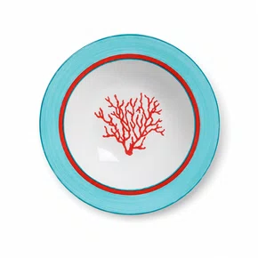 Conjunto 6 Pratos Fundo Coral - Scalla
