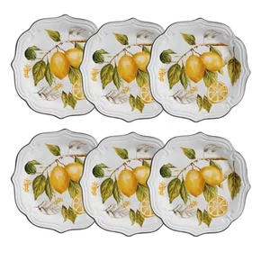 Conjunto 6 Pratos Sobremesa Branco Toscana - Scalla