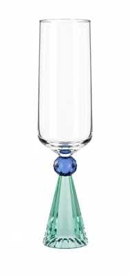 Conjunto 6 Taças Diamond Champanhe em Cristal Verde - In Casa