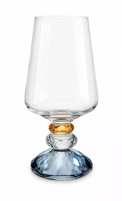 Conjunto 6 Taças Diamond Vinho 3 Diamantes Cristal - In Casa