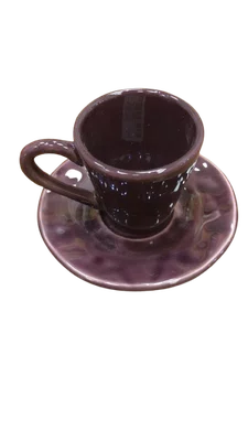 Conjunto 6 Xicaras de Cafe C/ Pires Quasar Roxo - Scalla