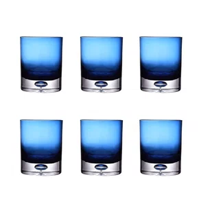Conjunto de Copos em Vidro Azul 6pcs 8.7 X8.7 X10,6cm - Btc