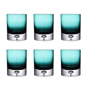 Conjunto de Copos em Vidro Verde 6pcs 8.7 X8.7 X10,6cm - Btc