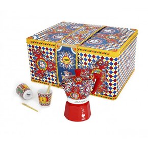 Kit Cafeteira Italiana Moka 2 Xíc Dolce & Gabbana Carretto - Bialetti