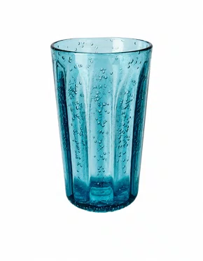 Copo Longo Acrilico de Detalhes Bolhas 590ml