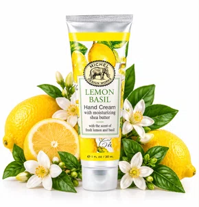 Creme para As Mãos Lemon Basil 30ml - Michel Design