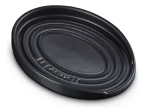 Descanso Oval para Colher 16cm Matte Black - Le Creuset