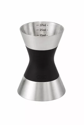 Dosador Duplo Inox 7ml e 37ml