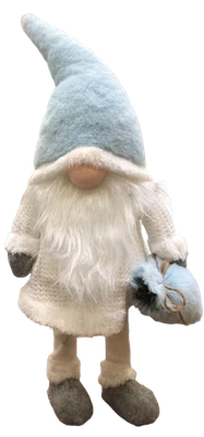 Duende Branco e Azul 70cm - Cromus