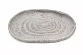 Escultura Coral Oval Resina 36,8x25x5cm