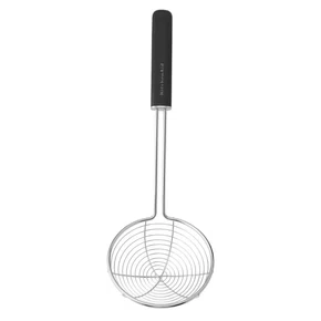 Escumadeira Inox Fritura Cozinha Preta - Kitchenaid