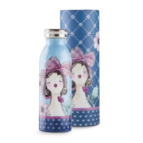 Garrafa Squeeze Inox 500ml Azul Le Pupazze - Egan Italy