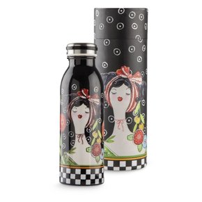 Garrafa Squeeze Inox 500ml Preta Le Pupazze - Egan Italy