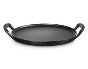 Grelha Redonda Pizza com Alça 35cm Alpine Matte Black - Le Creuset