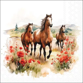 Guardanapo de Papel Trotting Horses Fsc Mix - Ambiente