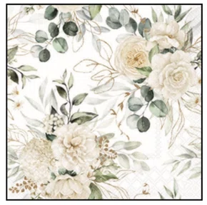 Guardanapo de Papel Eucalyptus And Roses - Ambiente