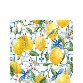 Guardanapo Mediterranean Lemons 25x25 -ambiente