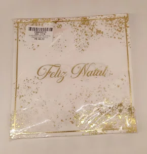 Guardanapo Papel Feliz Natal 33cm - Cromus