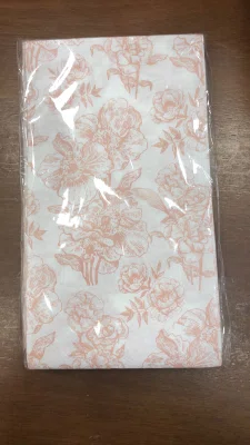 Guardanapo Papel Flores Rosa - Ambiente