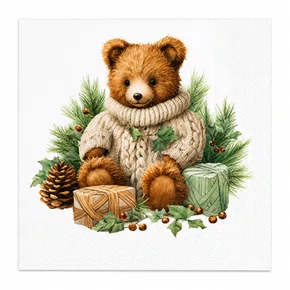 Guardanapo Papel Bear 33x33 20 Folhas -  Ambiente