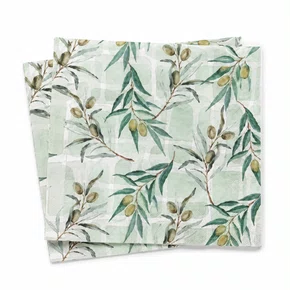 Guardanapo Papel Oliveira33x33 20 Folhas