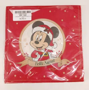 Guardanapo Xadrez Minnie Clr 33cm - Cromus