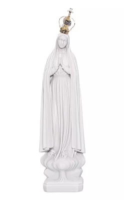 Imagem Nossa Senhora de Fatima 28cm com Coroa Dourada - Vigore
