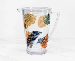 Jarra Acrílico Detalhe Folhas 3,5l - Entrecasa