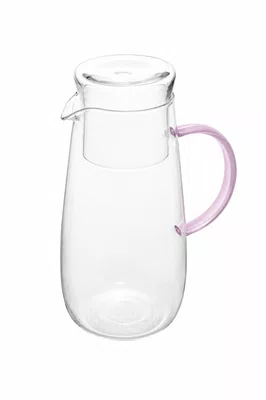 Jarra Muringa de Vidro Alça Fun Rosa 1,3 L