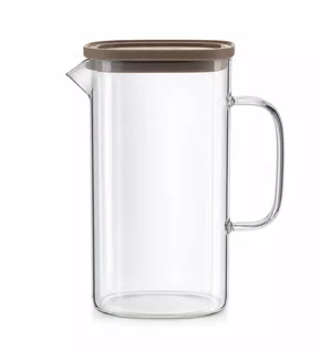 Jarra Vidro Borossilicato com Tampa Silicone 1,5l - Full Fit