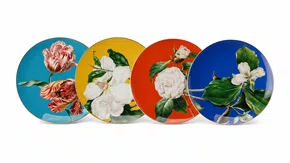 Jogo 4 Pratos de Sobremesa Blummen 20cm - Full Fit