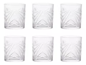 Jogo 6 Copos Baixos Whisky Vidro Inc 265ml - Cromus