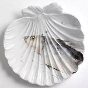 Jogo 6 Pratos de Sobremesa Ocean Branco - Scalla