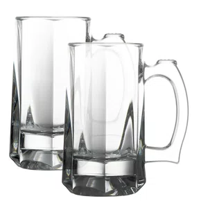 Jogo de 2 Canecas para Cerveja em Vidro 300ml 15cm - Pasabahçe