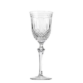 Jogo de 6 Tacas de Vinho Tinto Cristal Lapidado 68 Incolor 250ml - Mozart