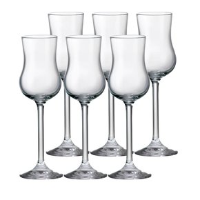 Jogo de 6 Tacas para Grappa em Cristal - Bohemia
