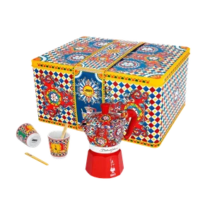 Kit Cafeteira Italiana Moka 2 Xíc Dolce & Gabbana Carretto - Bialetti