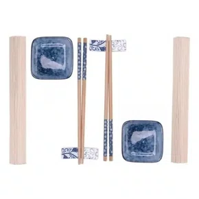 Kit Sushi 8 Pecas de Bambu Koi