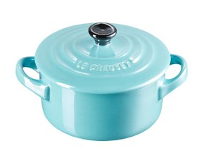 Mini Cocotte Cerâmica Azul Caribe - Le Creuset