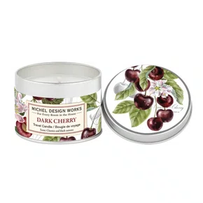 Mini Vela Lata +20h Dark Cherry - Michel Design