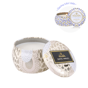 Mini Vela Lata 25h Relevo Santal Vanille Voluspa