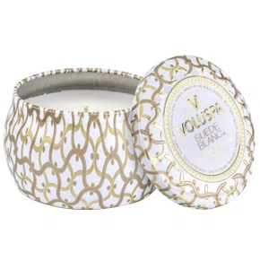 Mini Vela Lata Suede Blanc 25 Horas - Voluspa
