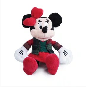 Minnie Pelúcia Roupa Xadrez Natal 51cm - Cromus